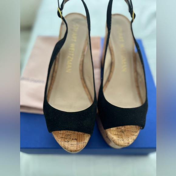 Stuart Weitzman sling back wedge. Only worn once! - Picture 3 of 3
